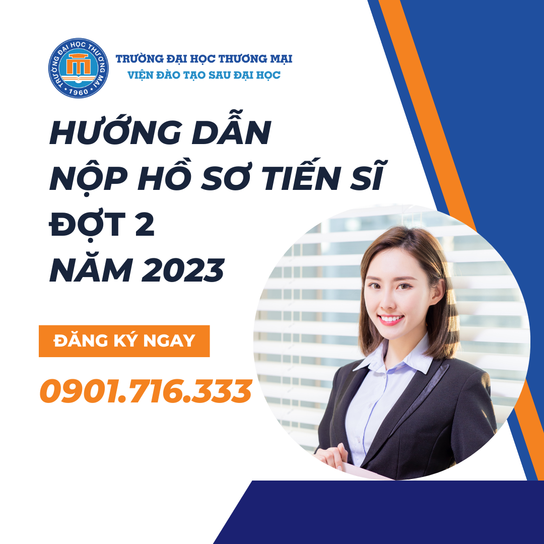 Hướng dẫn nộp hồ sơ dự tuyển Nghiên cứu sinh đợt 2 năm 2023