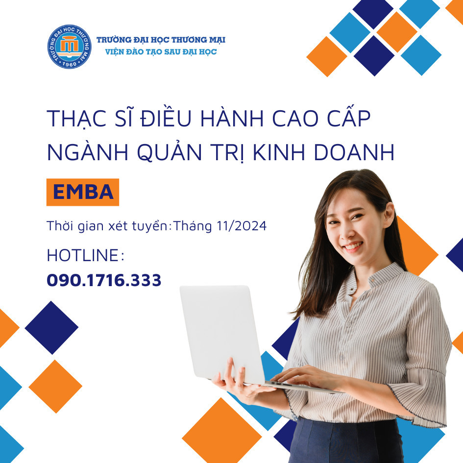 Hướng dẫn nộp hồ sơ tuyển sinh Thạc sĩ Điều hành cao cấp ngành Quản trị kinh doanh năm 2024