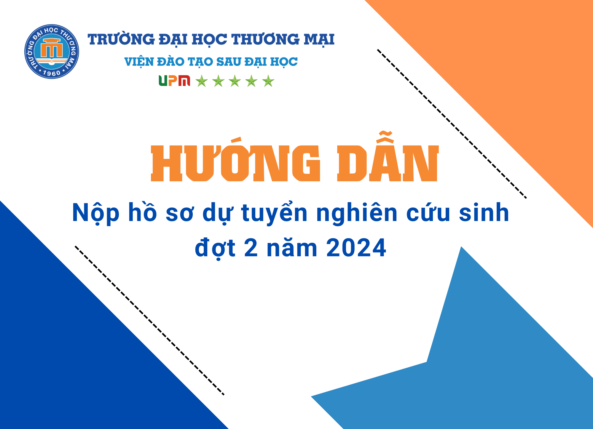 Hướng dẫn nộp hồ sơ dự tuyển tiến sĩ đợt 2 năm 2024