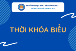 Thời khóa biểu học kỳ I 2022-2023 ( Kỳ 3 của cao học 27B, Kỳ 2 của cao học 28A)