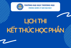 Lịch thi kết thúc học phần học kỳ I 2022-2023 (cao học 27B, cao học 28A)