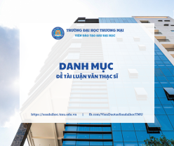 Danh mục đề tài luận văn thạc sĩ